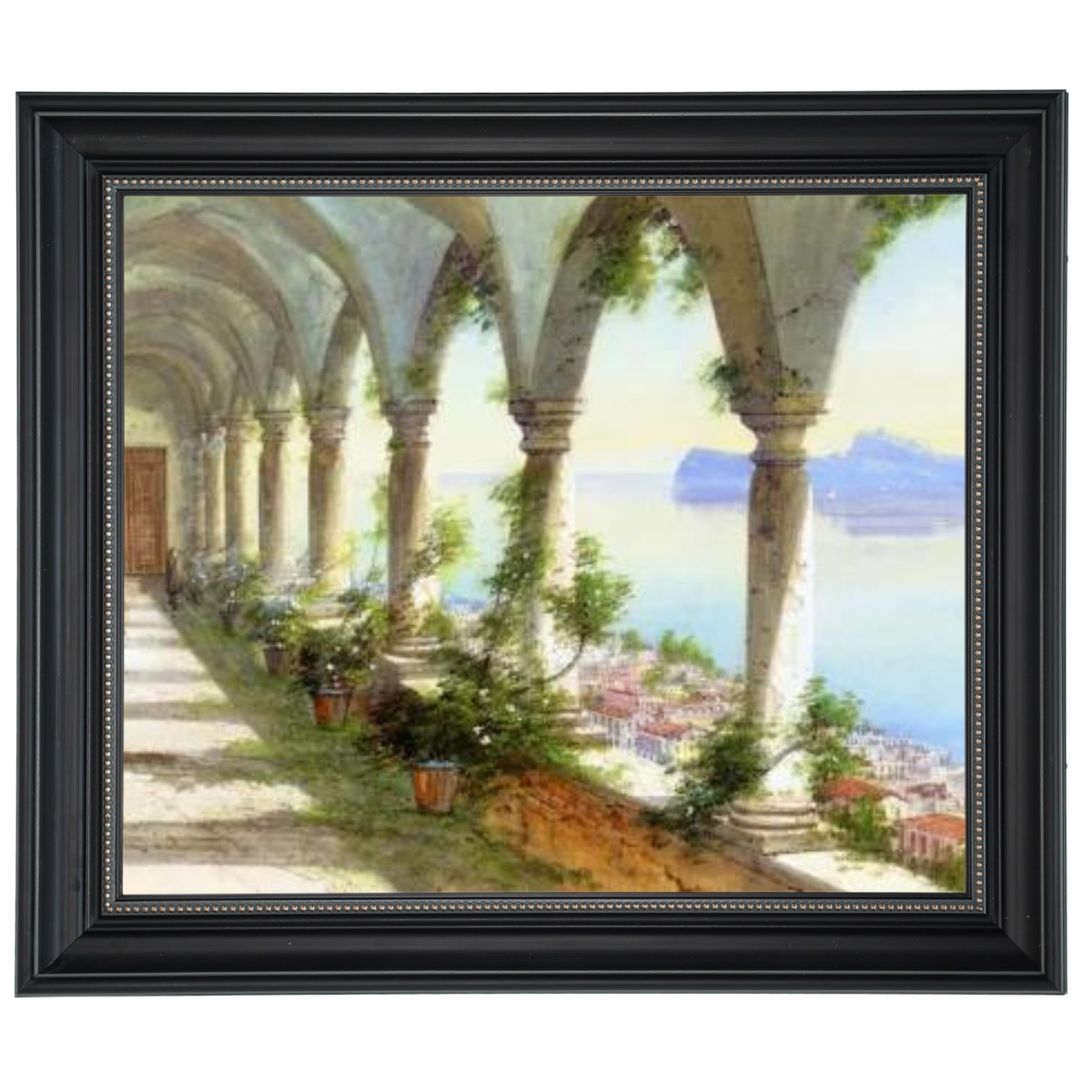 Capri Island view framed oil painting for living room