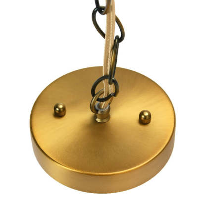 Ritta Pendant Light mounting hardware, brass ceiling canopy