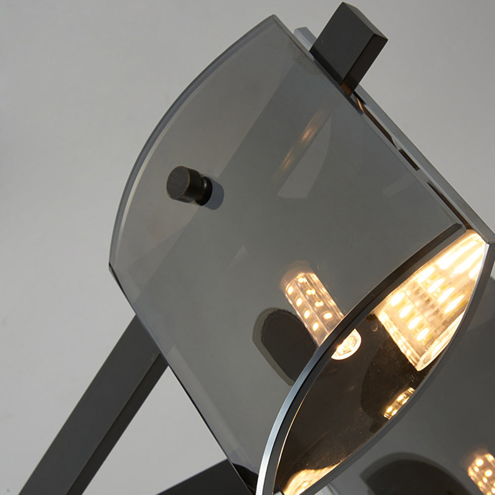 Evette pendant light shade detail, glass and metal finish