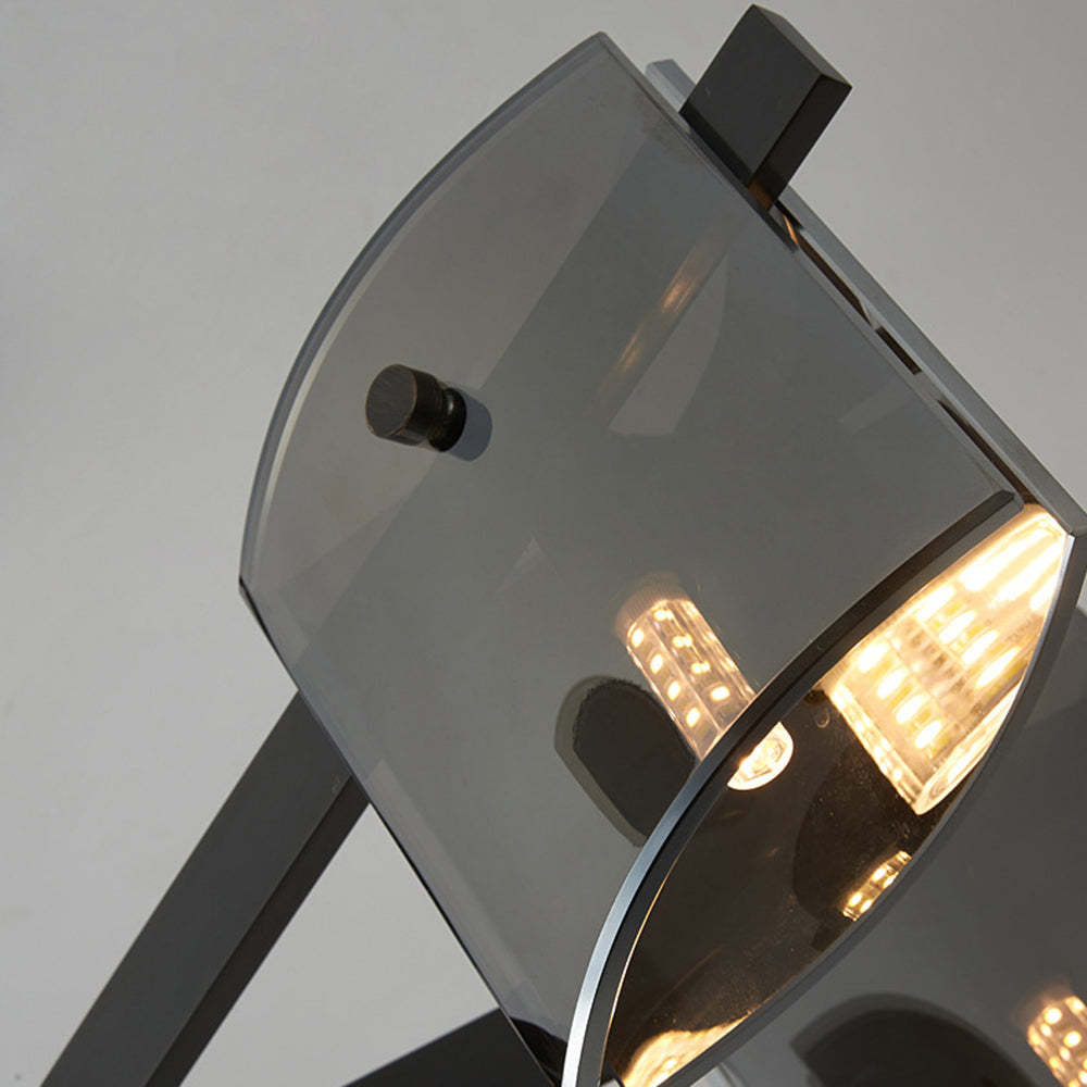 Evette pendant light shade detail, glass and metal finish