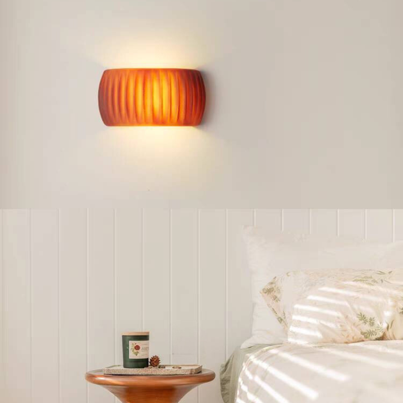 Hailie Modern LED Wall Lamp illuminating bedroom