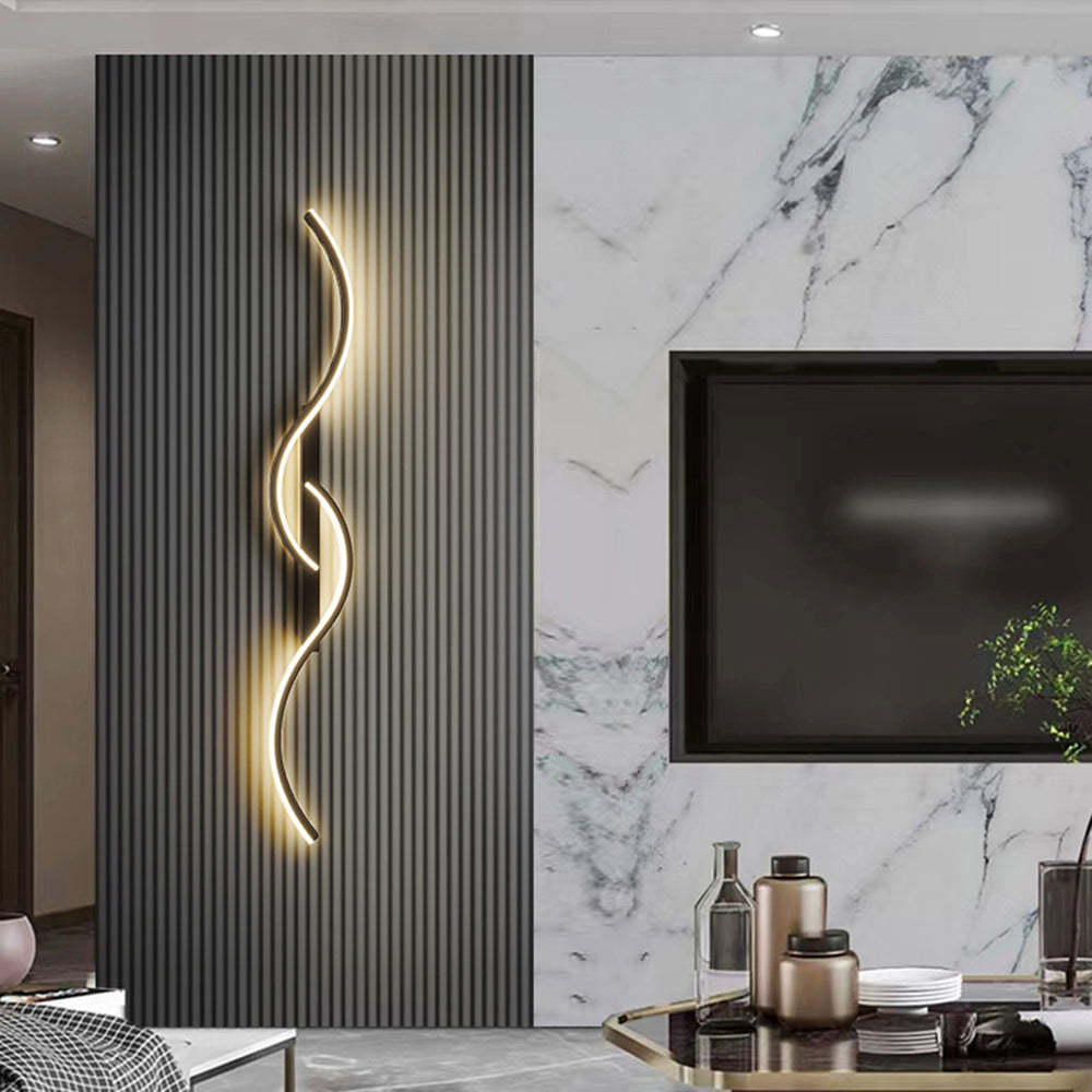Louise Modern Wave Wall Lamp - Living Room Decor