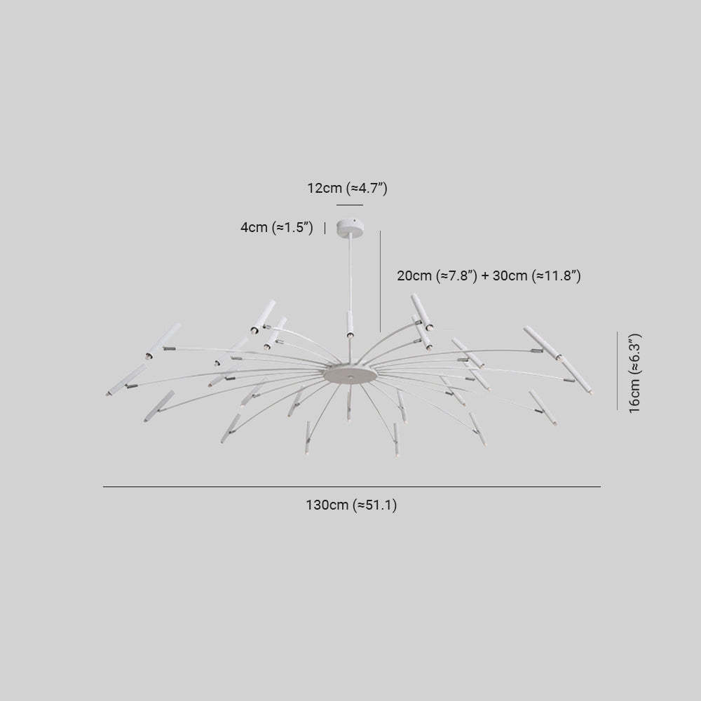 Evette Chandelier Dimensions - Detailed Specification