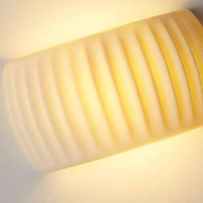 Hailie Modern LED Wall Lamp Resin Shade close-up