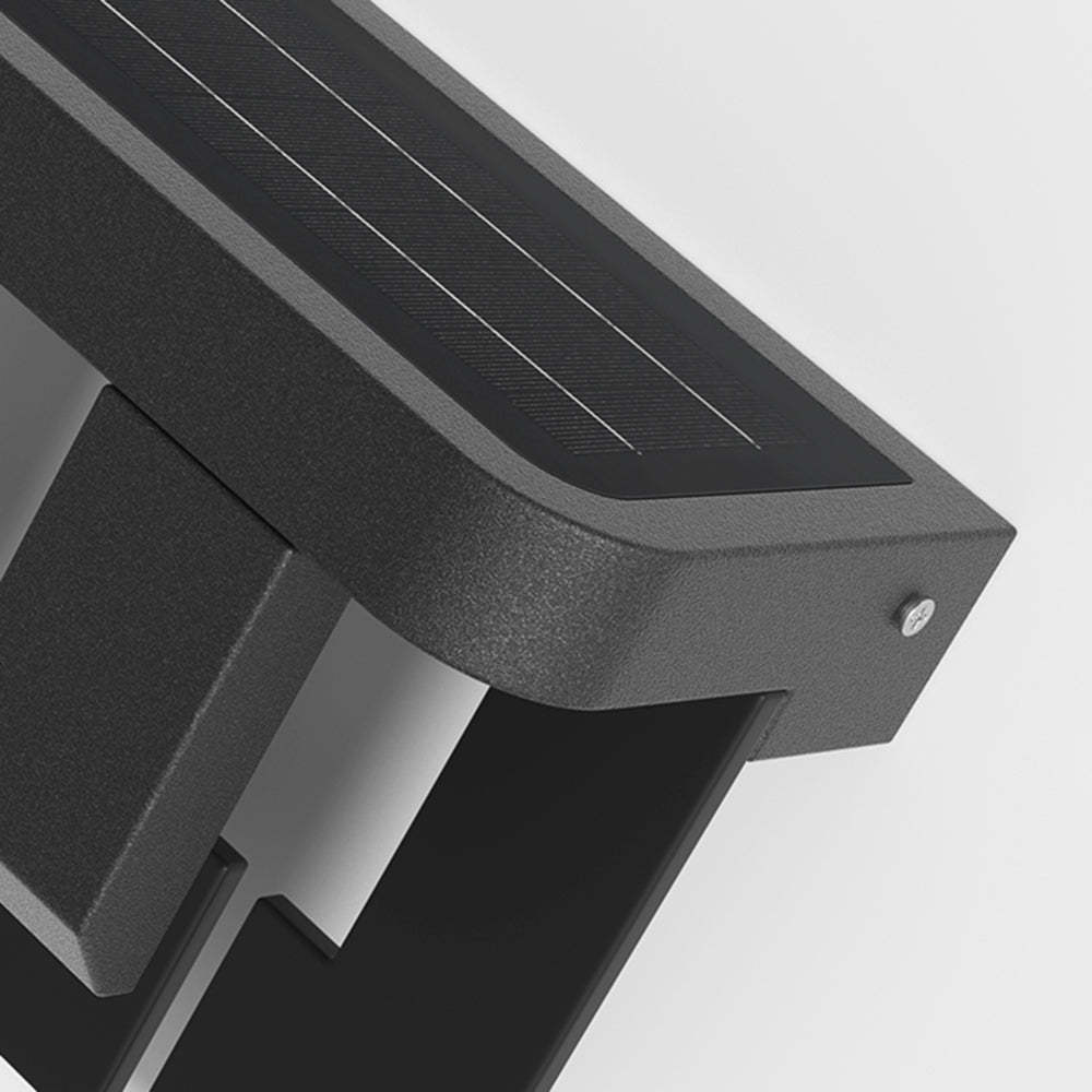 Orr Metal Solar Wall Lamp detail: solar panel close-up