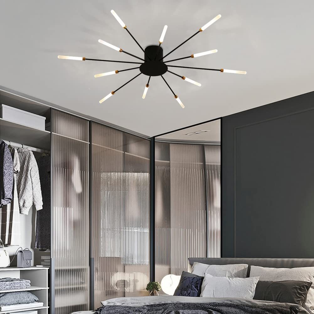 Lowry Fireworks Ceiling Light in Bedroom