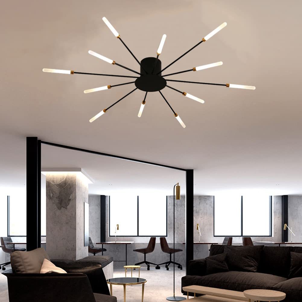 Lowry Fireworks Ceiling Light in Modern Living Room