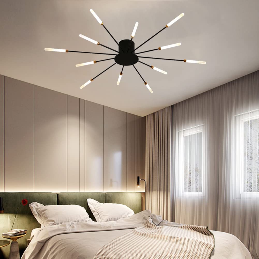 Lowry Fireworks Ceiling Light in Bedroom