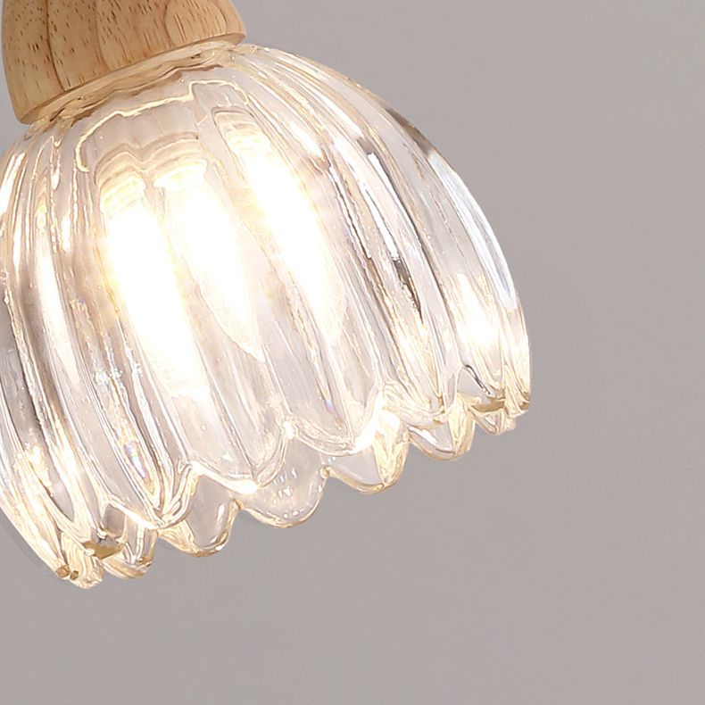 Lily Pleated Wall Lamp - Glass Flower Shade