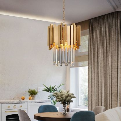 Kristy Modern Crystal Pendant Light Living Room