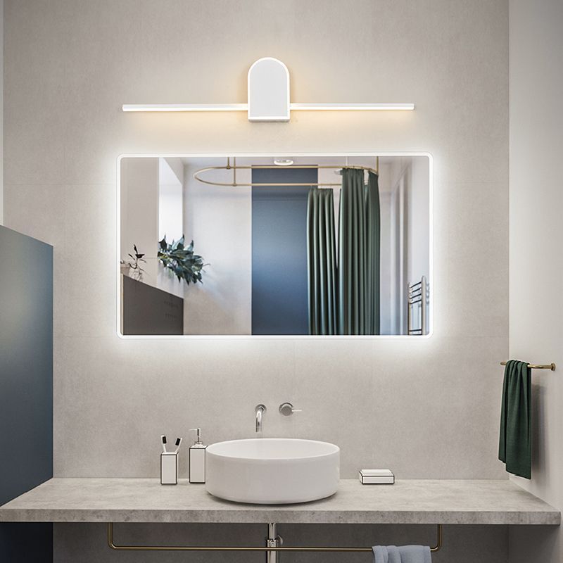 Contemporary bathroom with modern vanity wall light