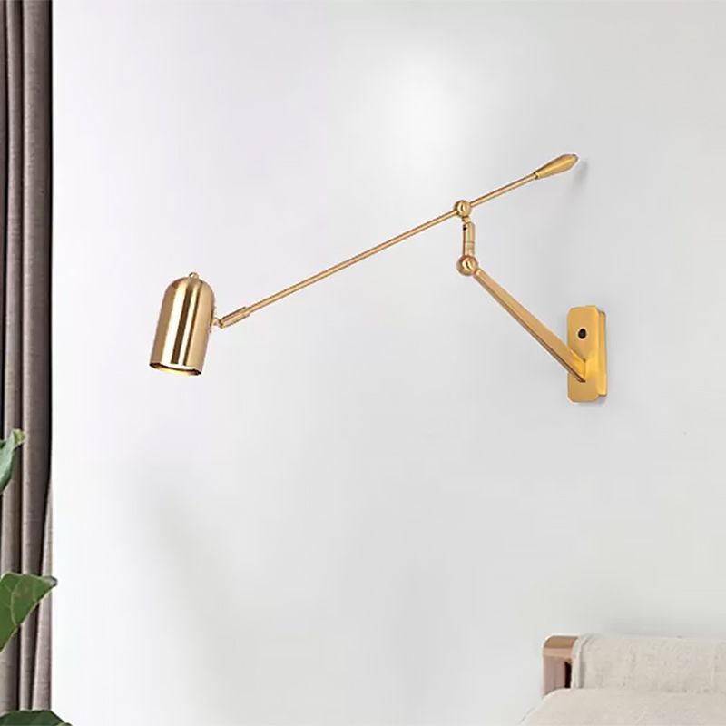 Freja Wall Lamp: Modern adjustable metal bedroom lighting fixture.