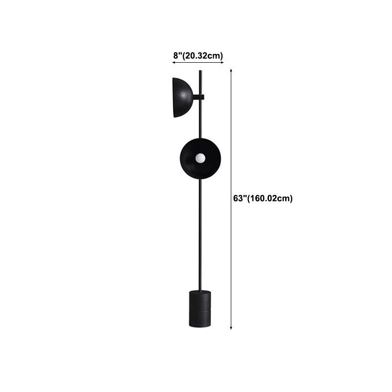 Salgado Modern Dome Floor Lamp - Dimensions Diagram