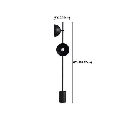 Salgado Modern Dome Floor Lamp - Dimensions Diagram