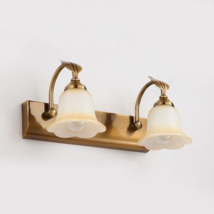 Félicie Flower Vanity Lamp, Bronze Finish