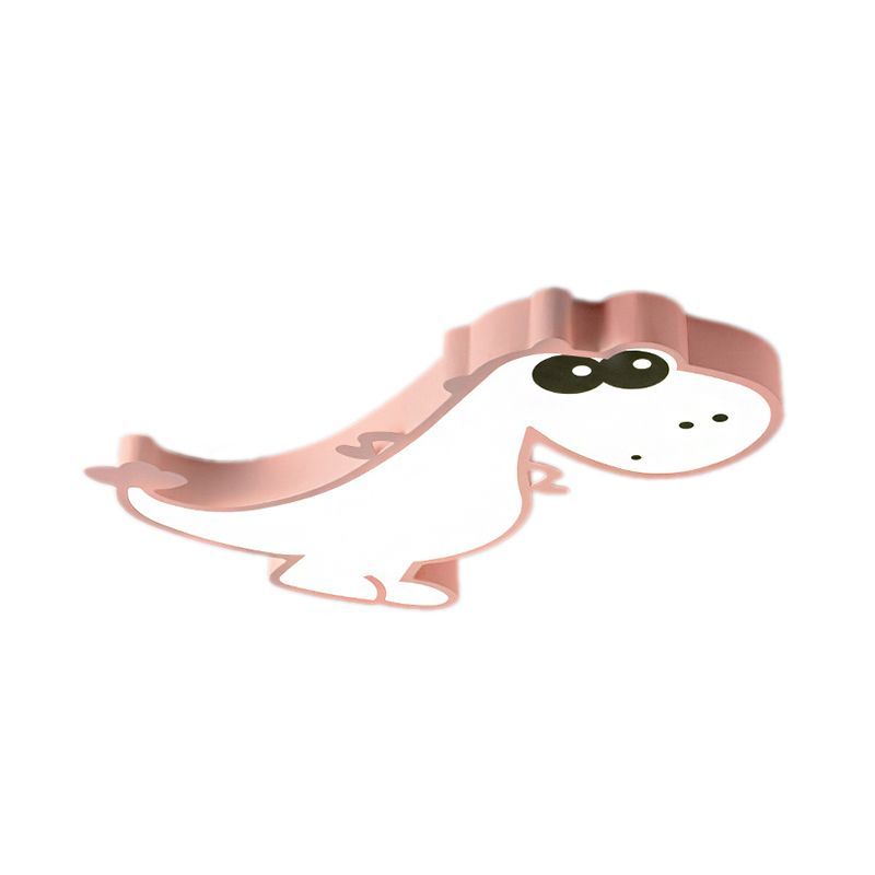 Pink dragon-shaped children's ceiling light
