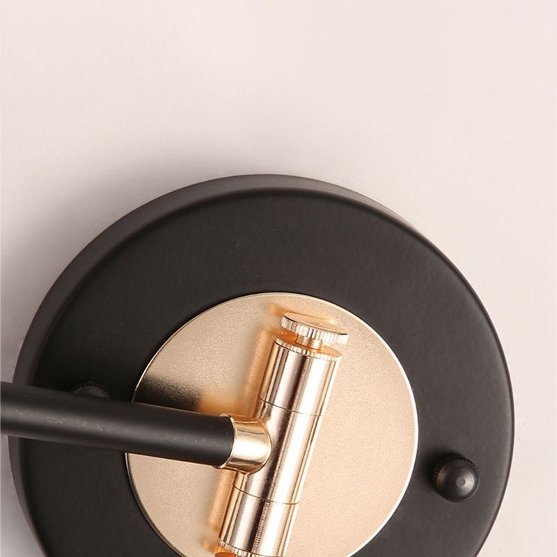 Carins wall lamp mounting. Gold adjustable wall lighting.