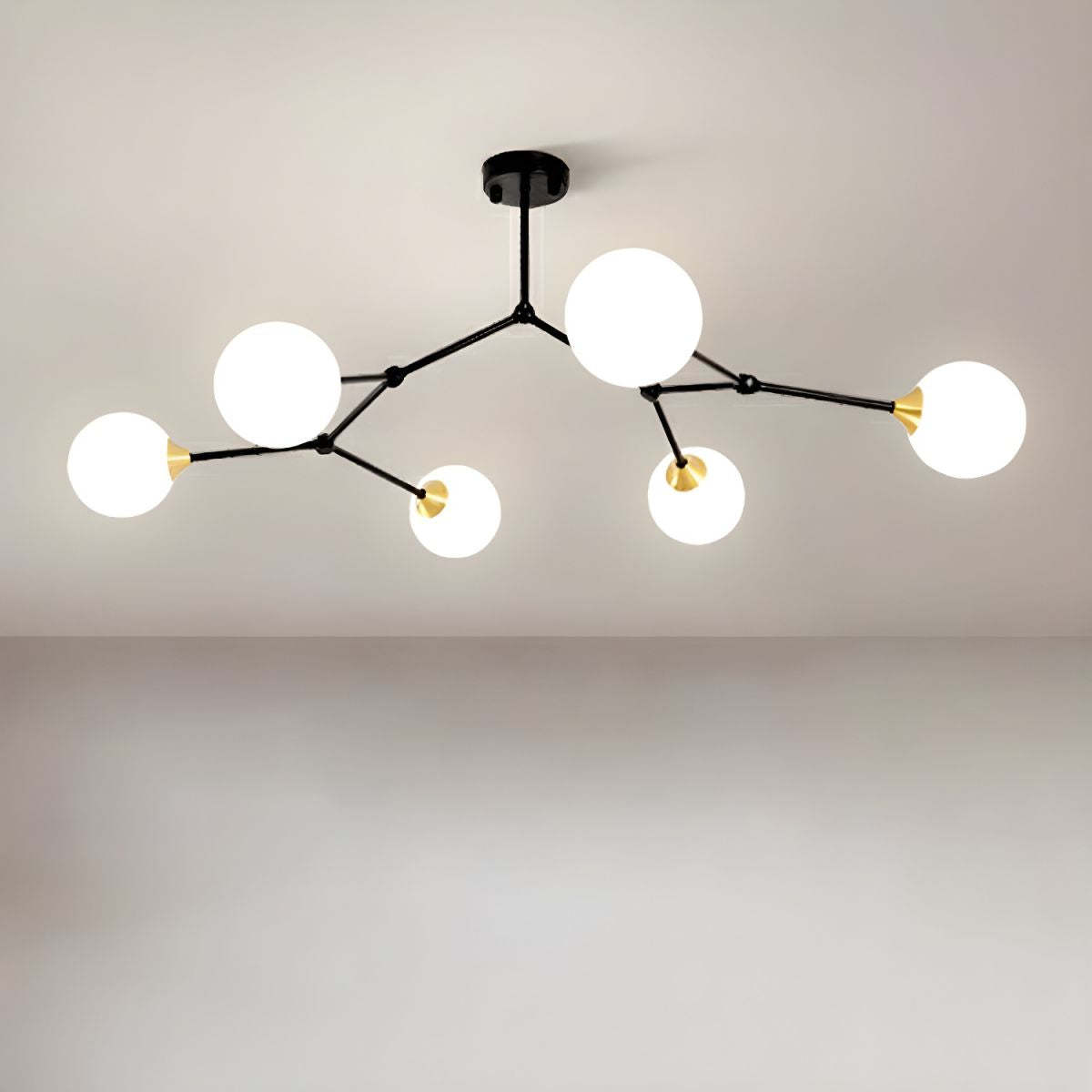 Valentina Modern Chandelier, Glass Bubble Pendant Light
