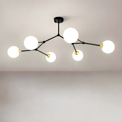 Valentina Modern Chandelier, Glass Bubble Pendant Light