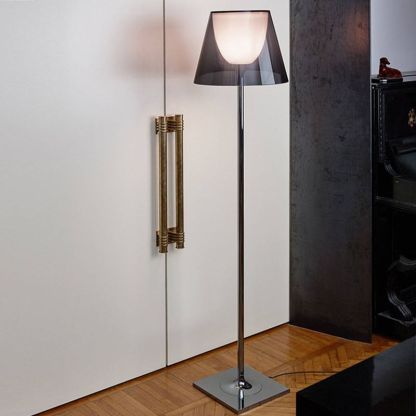 Modern metal floor lamp. Eryn Dome lighting fixture for contemporary homes.