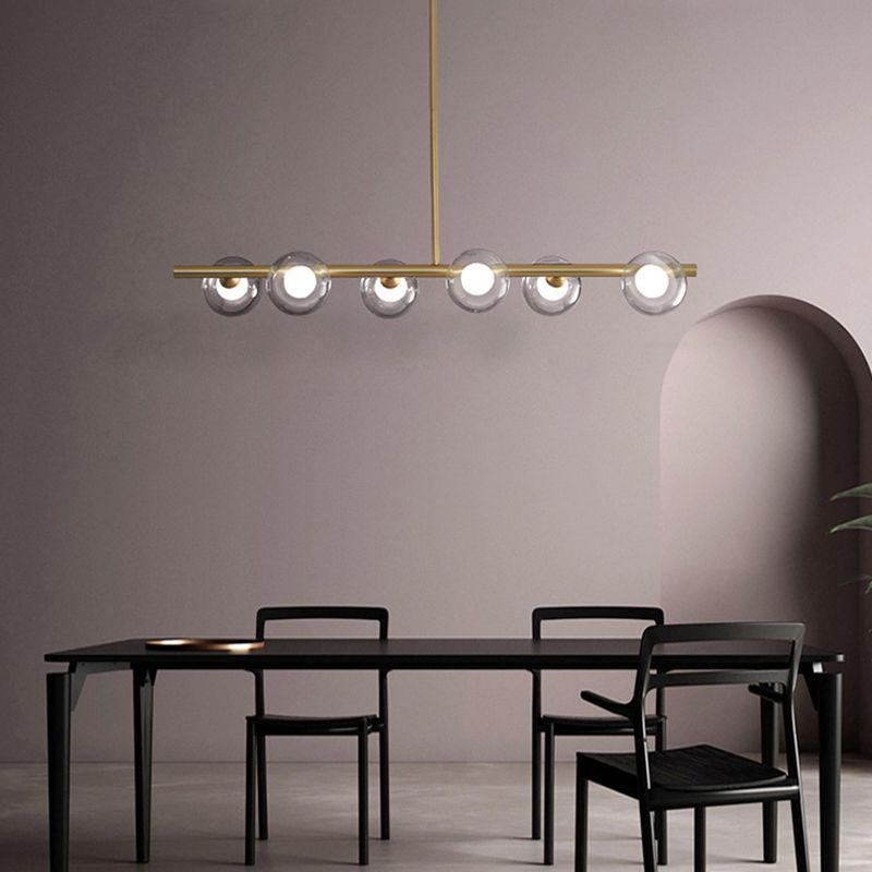Valentina pendant light above modern dining table