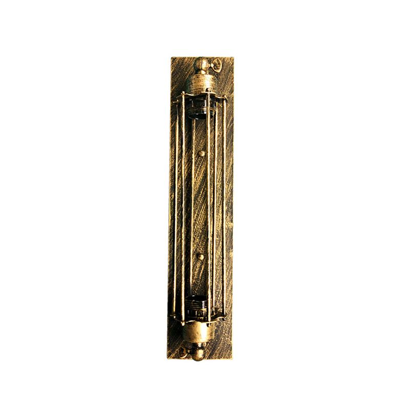 Bronze Alessio Vintage Metal Cylinder Wall Lamp