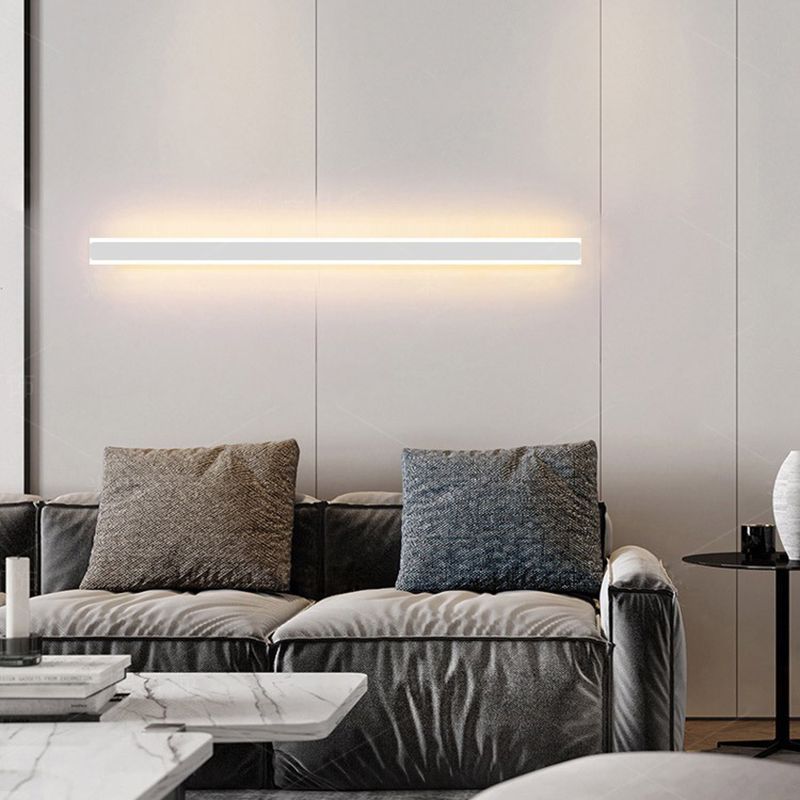 Edge Linear Wall Lamp in a modern living room setting