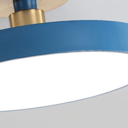 Close-up of Blue Morandi ceiling light.
