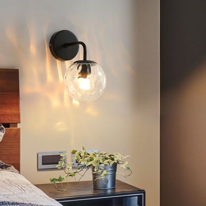 Valentina Bubble Wall Lamp in bedroom setting