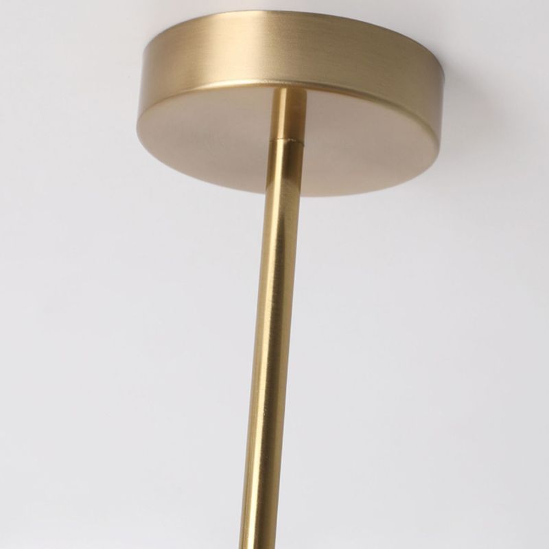 Hailie flush mount ceiling light - gold fixture detail