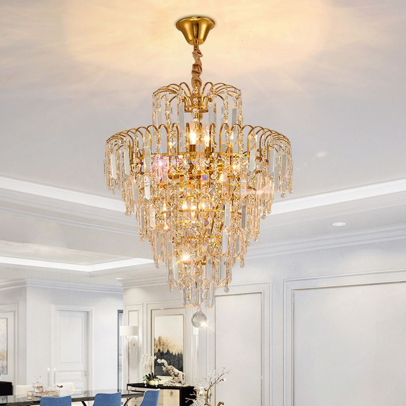 Marilyn Crystal Chandelier in Dining Room