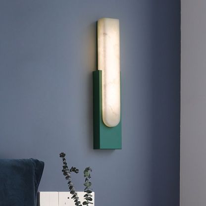 Modern Stone and Metal Wall Lamp - Chan Style