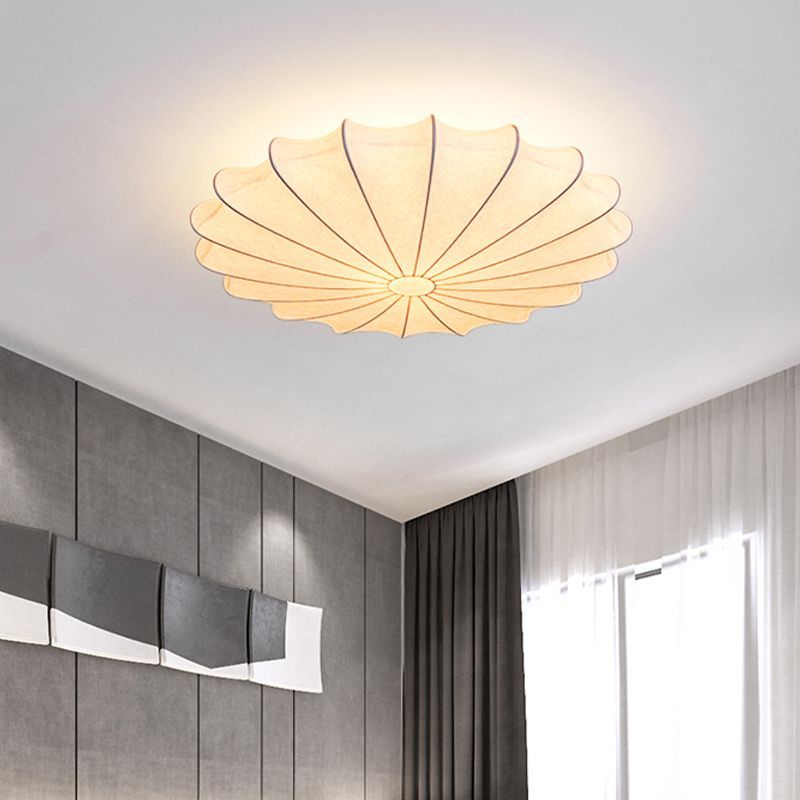 Renée Fabric Flush Mount Ceiling Light in Bedroom