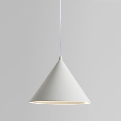 White Morandi Pendant Light. Artistic lighting.