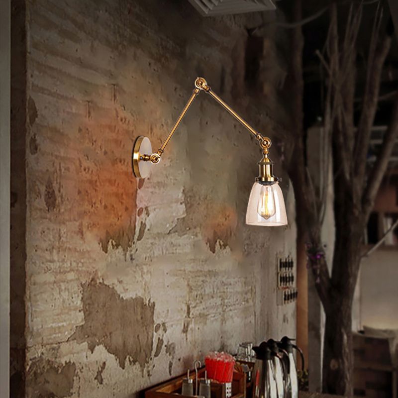 Alessio Wall Lamp: Modern adjustable glass sconce.