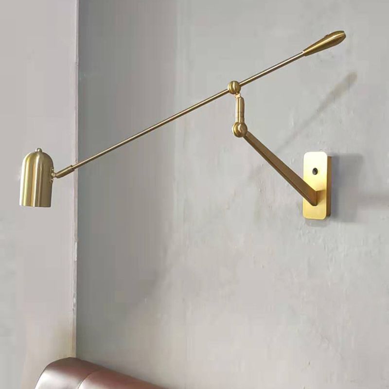 Freja Wall Lamp: Modern adjustable metal bedroom lighting.