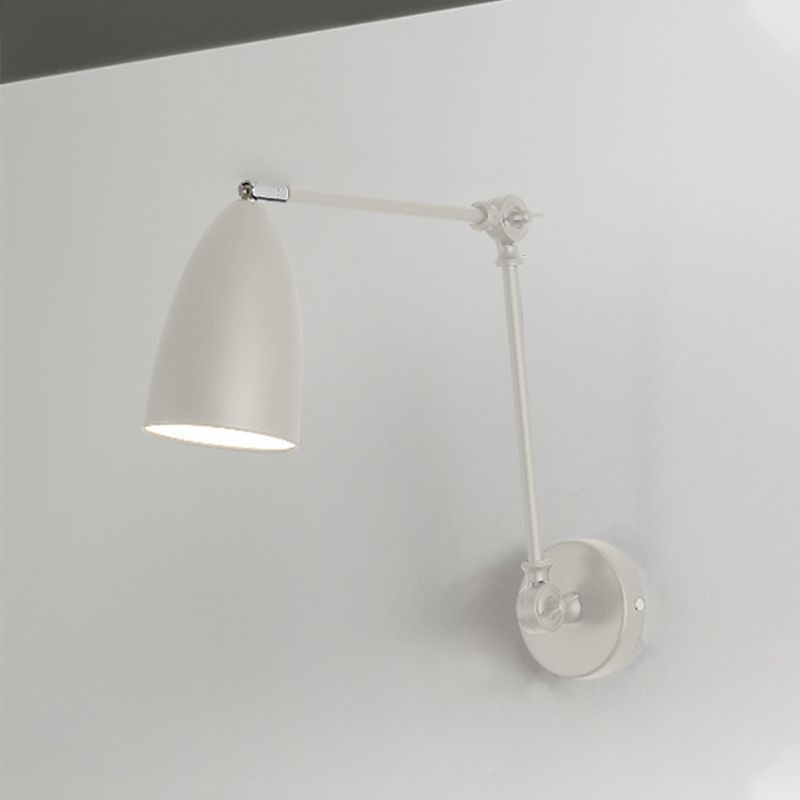 Modern adjustable wall lamp, Brady nickel finish