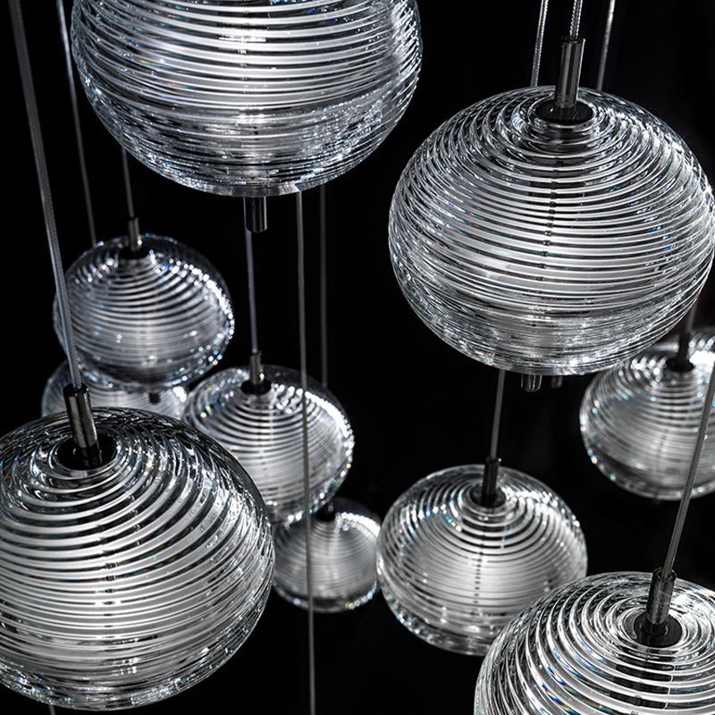 Hailie Pendant Lights - Glass Sphere Design