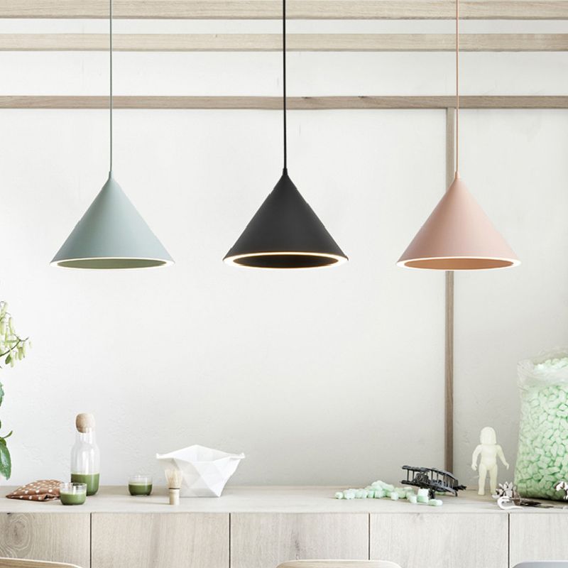 Morandi pendant lights in living room. Artistic lighting solutions.