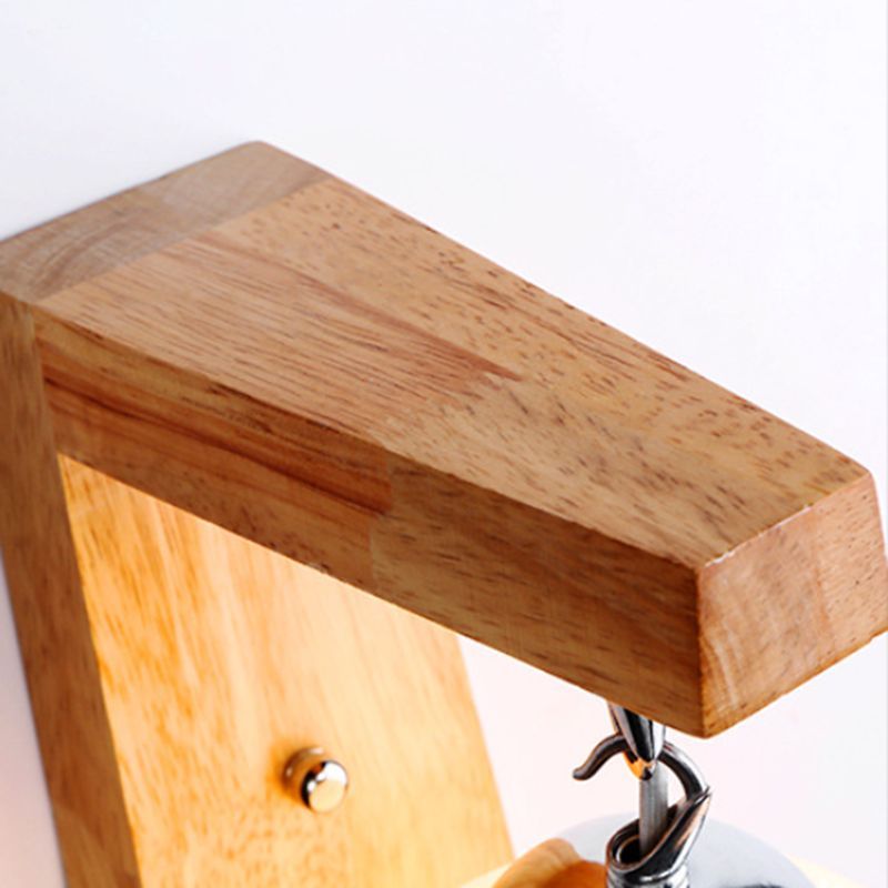 Ozawa Nordic Wall Light - Wooden Fixture Detail