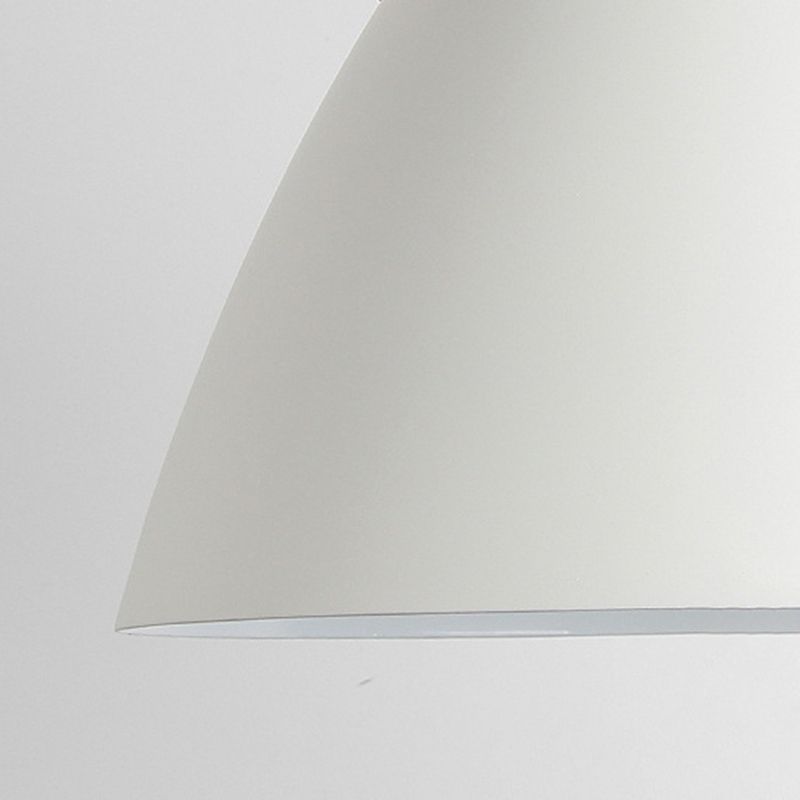 White Morandi Frisbee Pendant Light Detail