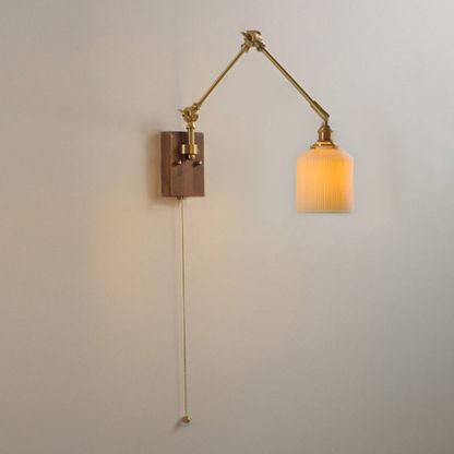 Ozawa folding wall lamp with adjustable arm