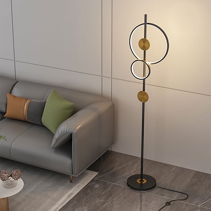 Arisha Modern Ring Floor Lamp - Living Room Lighting