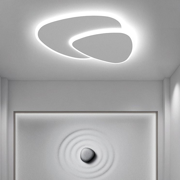 Quinn Designer Geometric Metal Acrylic Flush Mount Ceiling Light