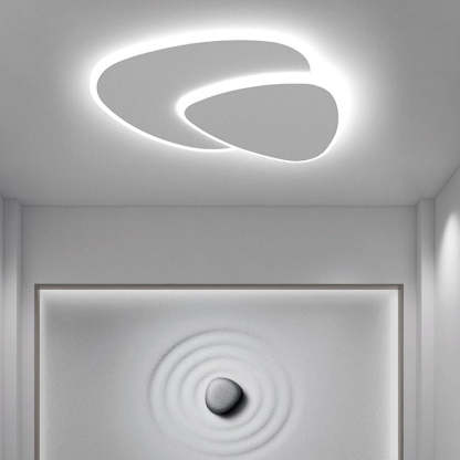 Quinn Designer Geometric Metal Acrylic Flush Mount Ceiling Light