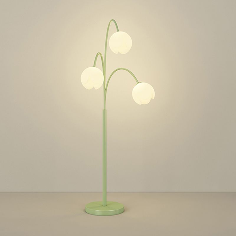 Green Lily Flower Floor Lamp - Artistic Lighting