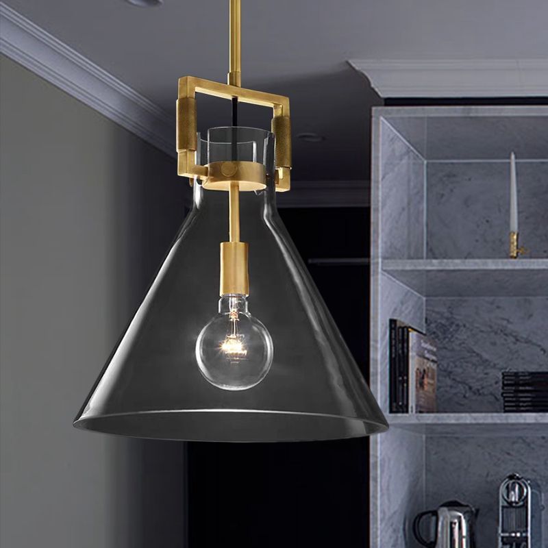 Cairns Brass and Glass Pendant Lighting