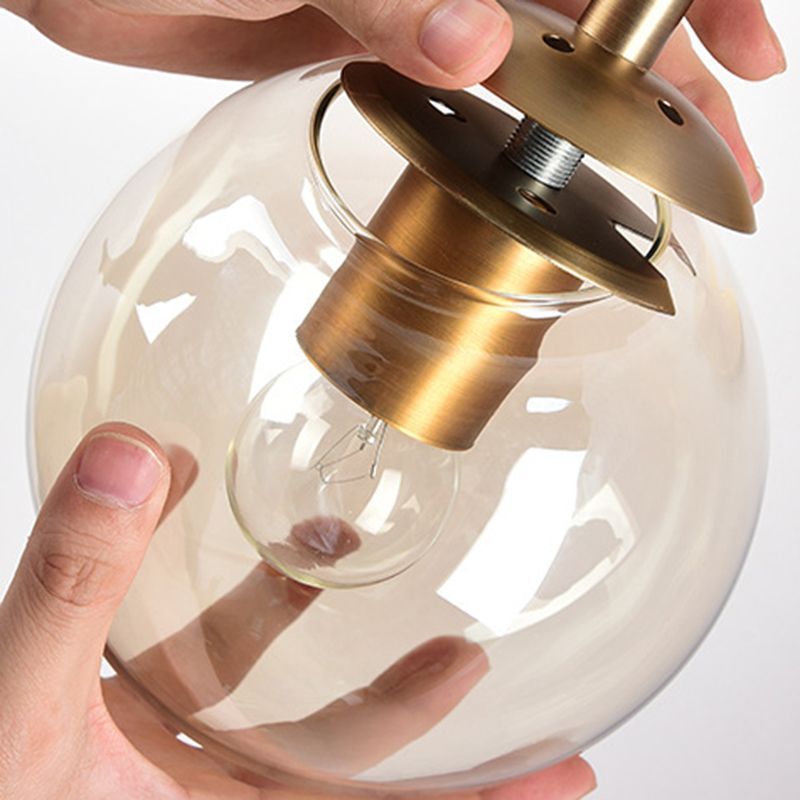 Assembling Valentina Globe Glass Wall Light - Bedroom Lighting