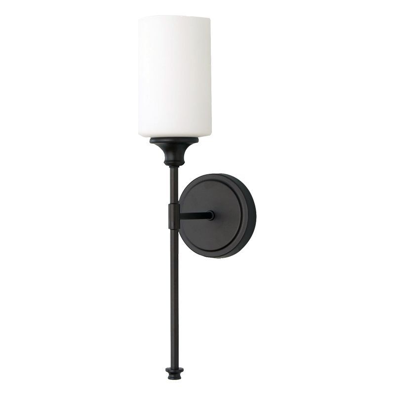 Eryn Nordic Wall Lamp - Black metal and glass, minimalist design