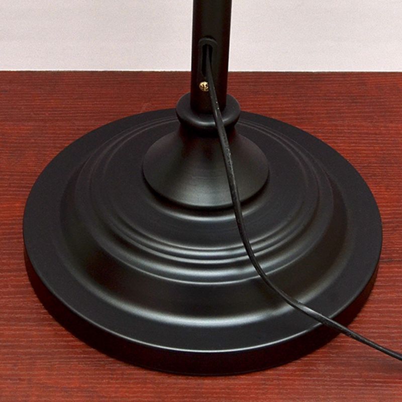Alessio Floor Lamp Base - Black Metal Lantern Design